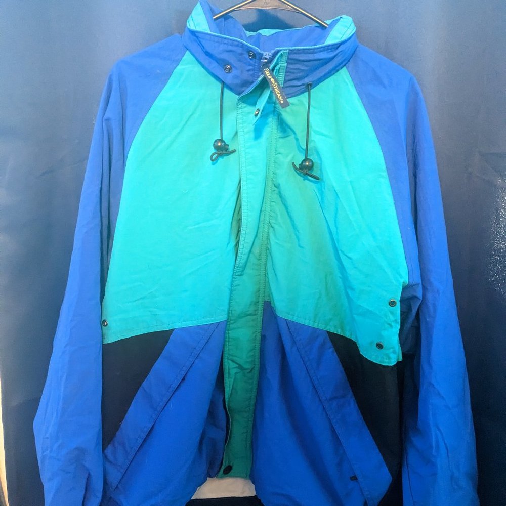 Field Stream 2Tone Blue Md Windbreaker Jacket